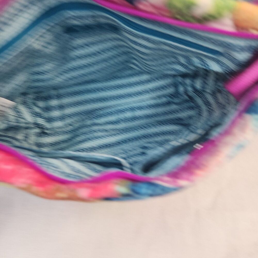 Vera Bradley Pink Crossbody Purse Bag Multicolor Carson Superbloom Pattern RFID - Picture 10 of 13